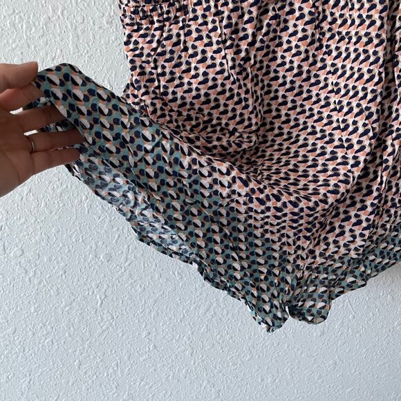 NWT Anthropologie Elevenses Madalenna Ruffle Sleeve Romper Women's Size Medium - Picture 5 of 8